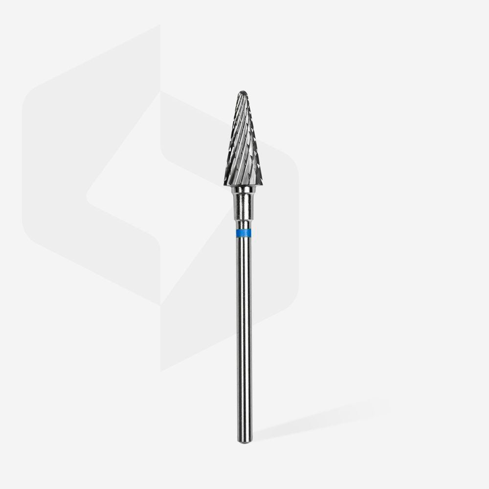 Hartmetall-Nagelbohrer Konus blau STALEKS EXPERT Kopfdurchmesser 6 mm / Arbeitsteil 14 mm