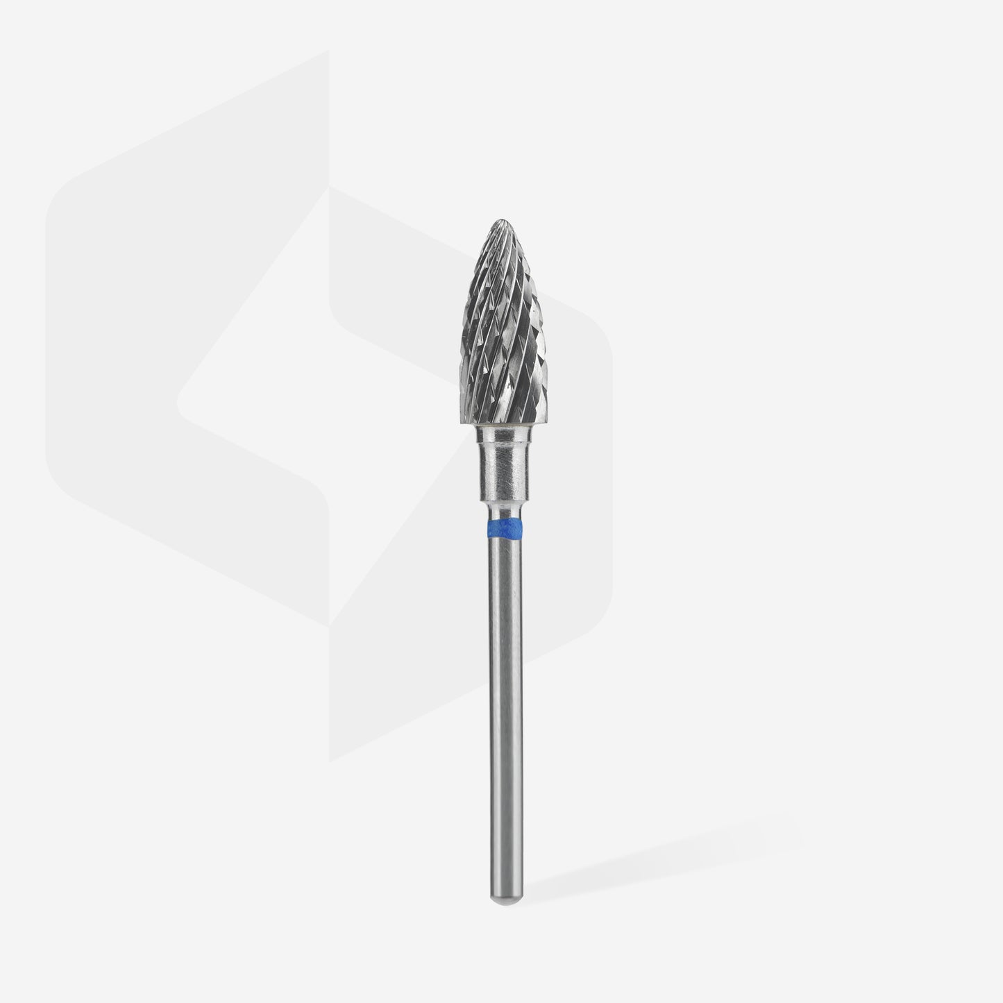 Carbide nail drill bit pine cone blue STALEKS EXPERT head diameter 6 mm / working part 14 mm
