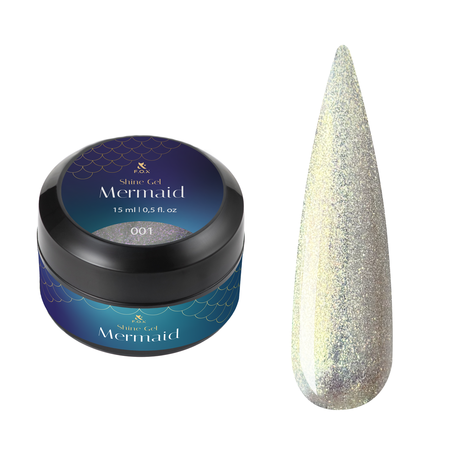 F.O.X Mermaid Shine Gel, 15 ml