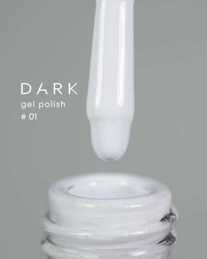 DARK Gel Polish, White & Black, 6 мл