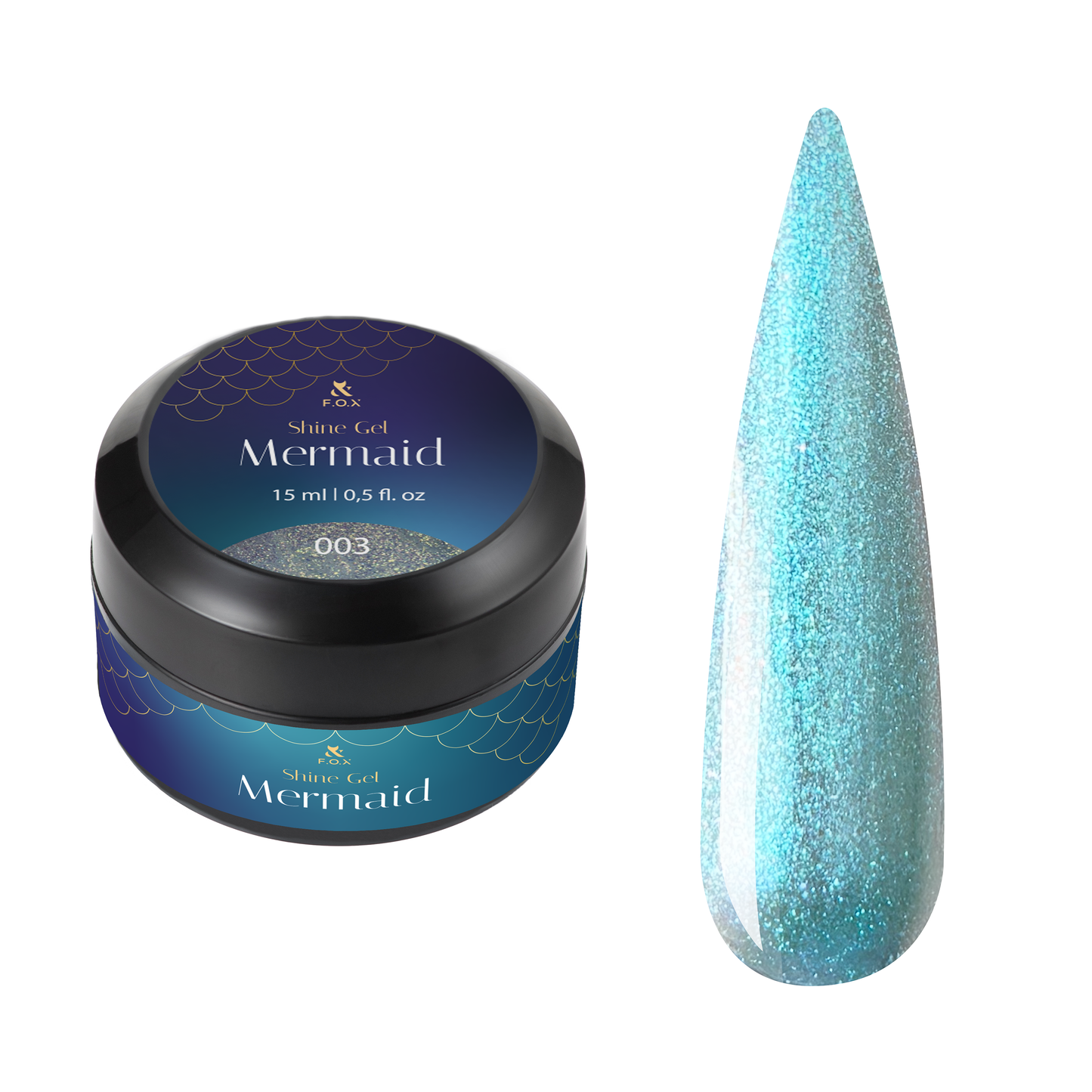 F.O.X Mermaid Shine Gel, 15 ml
