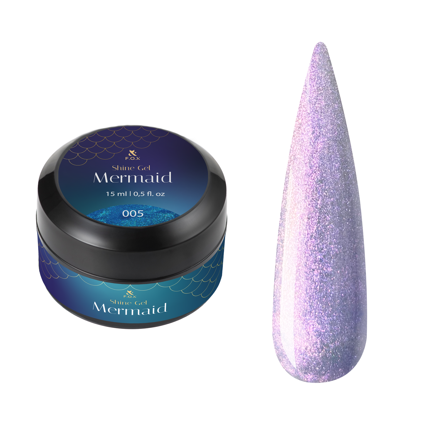 F.O.X Mermaid Shine Gel, 15 ml