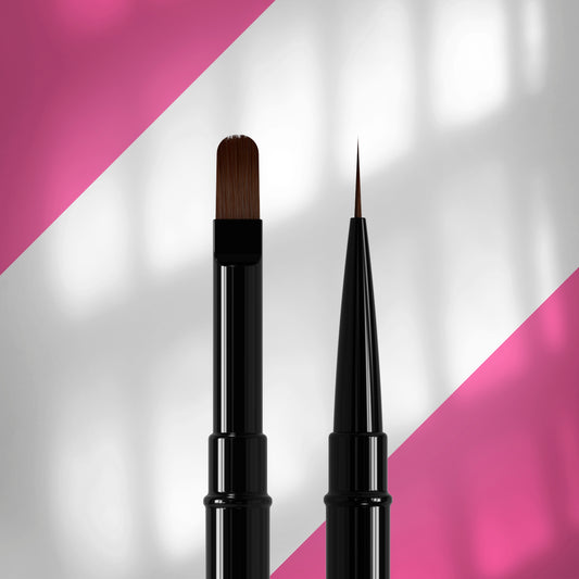 Doppelseitiger Pinsel STALEKS EXPERT Liner 10 mm / für Gel 11 mm