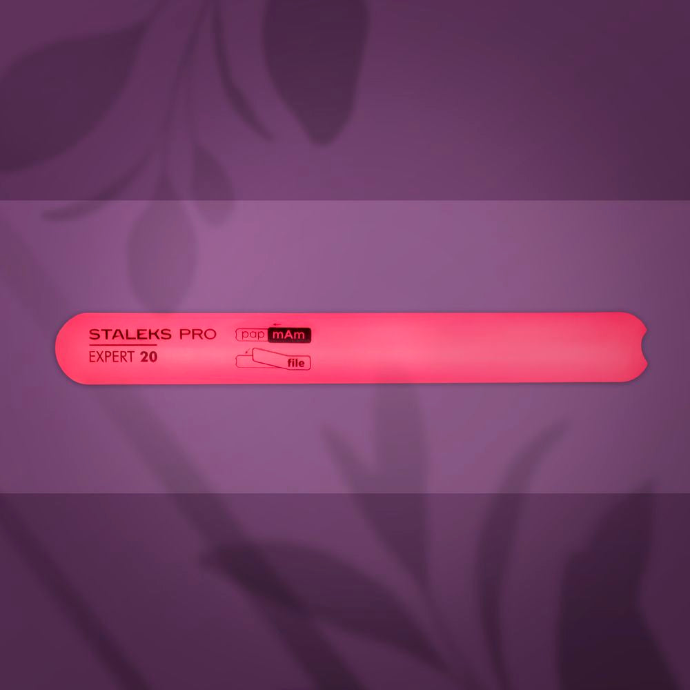 Straight beveled plastic base for nail file STALEKS EXPERT 20