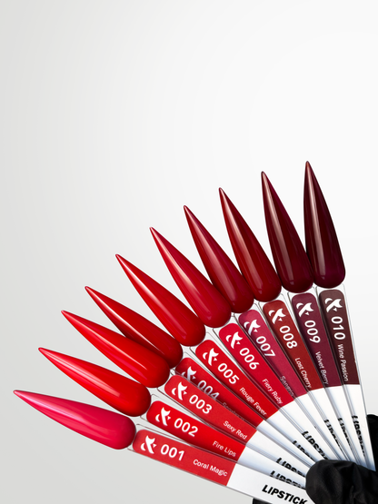 F.O.X Lipstick Collection Gel Polish, 7 ml