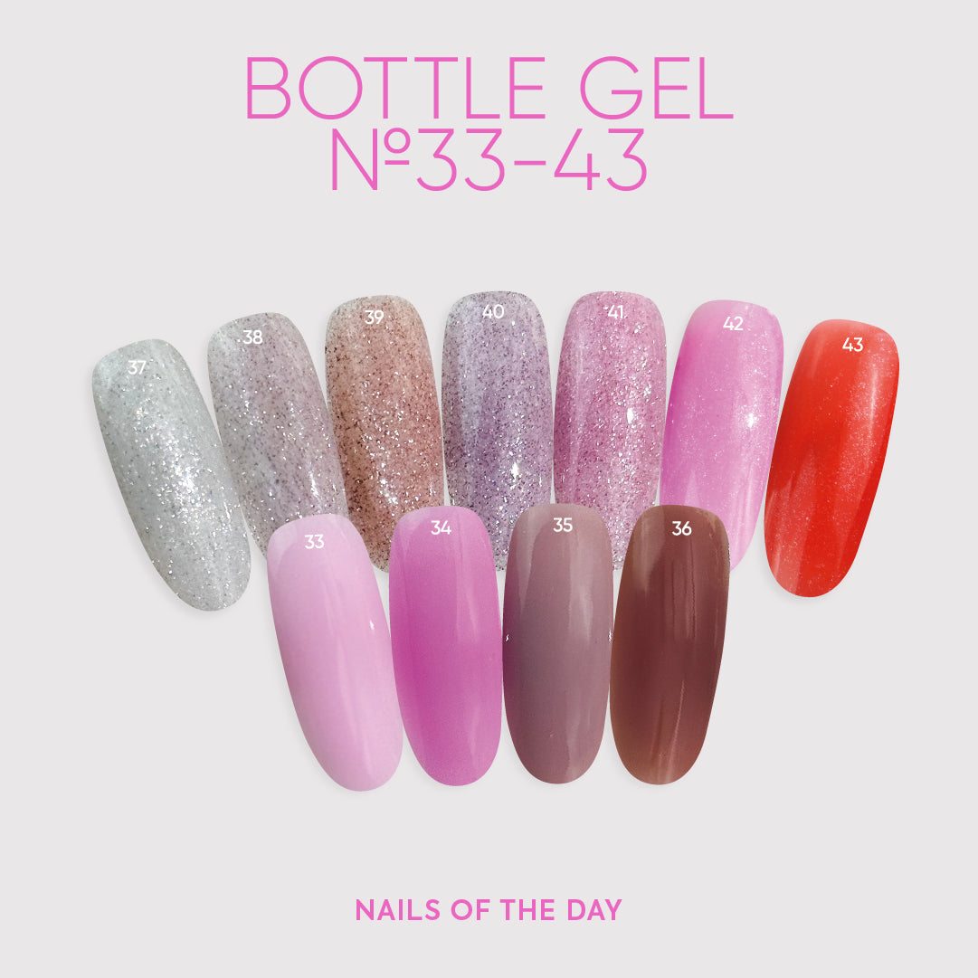 Bottle Gel NOTD Color  33-43 10 ml