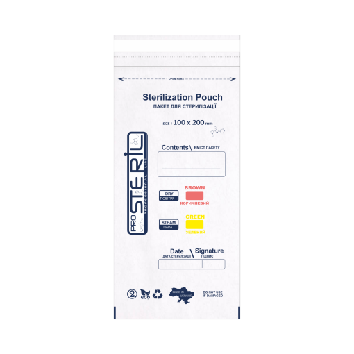 Pro Steril Premium Kraft White Sterilisationsbeutel 100 × 200 mm