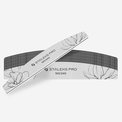 Crescent mineral nail file STALEKS EXPERT 40 180/240 grit (25 pcs)