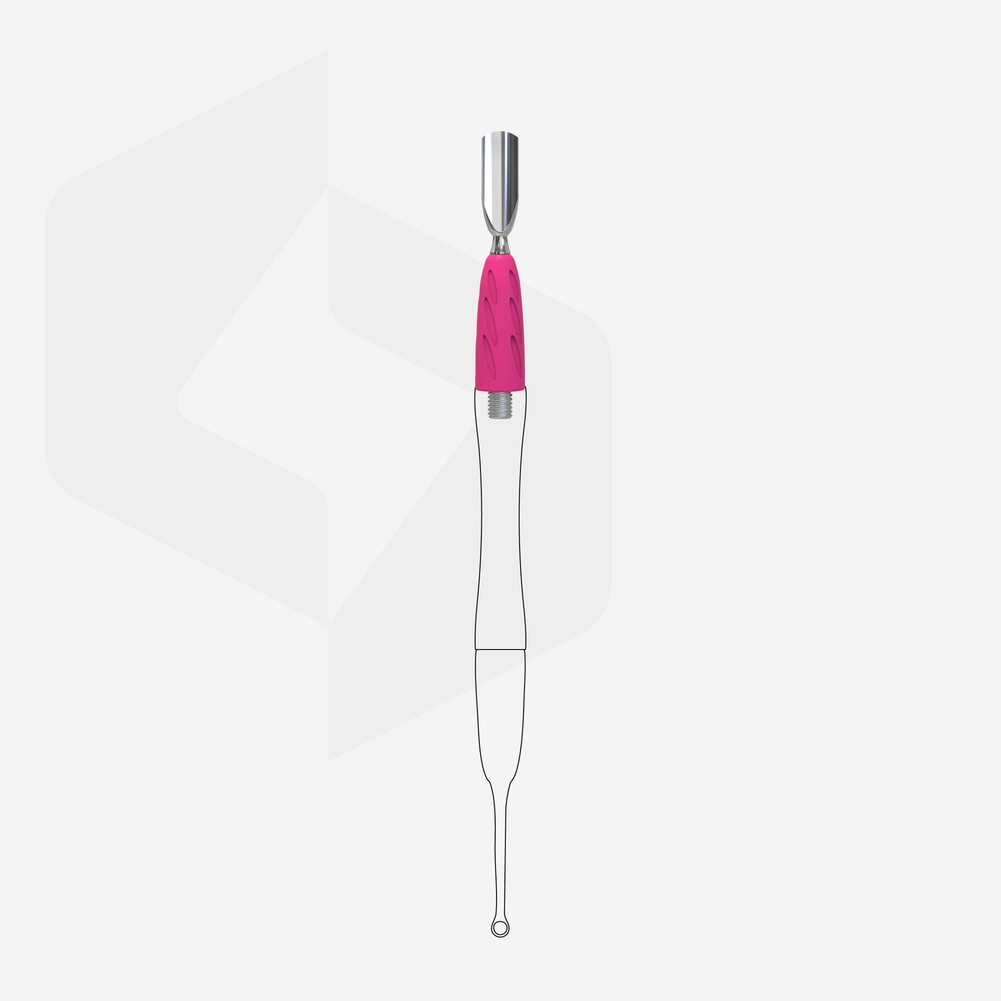 Working part of the pusher STALEKS Combo UNIQ 16 rounded narrow pusher