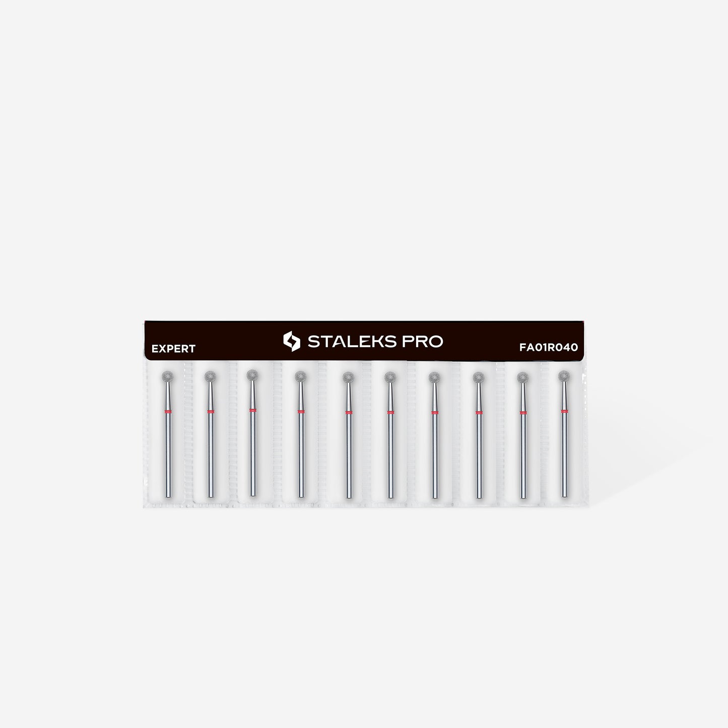 Фреза алмазная шар красный STALEKS EXPERT диаметр 4 мм