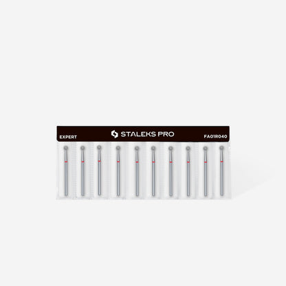 Фреза алмазная шар красный STALEKS EXPERT диаметр 4 мм