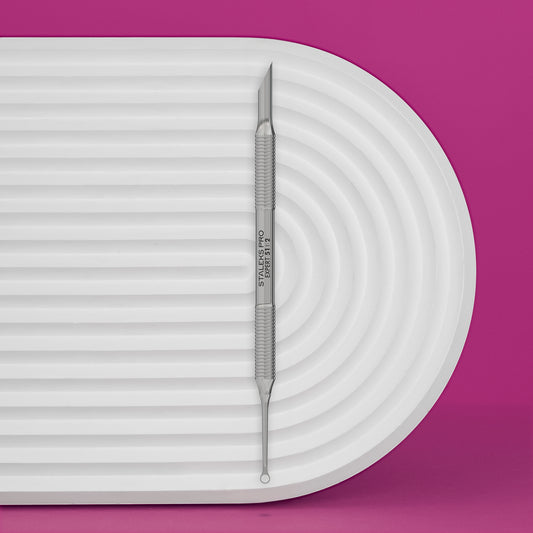 Лопатка маникюрная EXPERT 51 TYPE 2 (пушер скошенный и кольцо) STALEKS