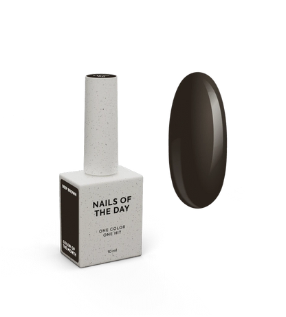 Gel Polish Color of the month November 2025 Deep Brown, NOTD 10ml